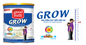 Bé phát triển chiều cao theo cách riêng với Goodmilk Grow