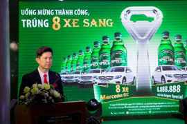 Nhãn hàng Bia Saigon Special công bố chương trình khuyến mại 'Uống mừng thành công, trúng tám xe sang'