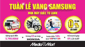 Tuần lễ vàng Samsung – Rinh ngay quà khủng khi mua tủ lạnh, máy giặt