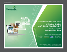 Vietcombank triển khai tính năng bảo mật 3D Secure cho chủ thẻ quốc tế trong giao dịch trực tuyến