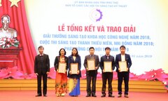Bệnh viện đa khoa tỉnh Phú Thọ vinh dự đạt giải thưởng sáng tạo khoa học công nghệ năm 2018