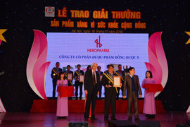 Heropharm nhận giải thưởng 'Sản phẩm vàng vì sức khỏe cộng đồng 2019'