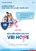 'Bảo hiểm bệnh Ung thư VBI Hope': Sản phẩm đột phá của Bảo hiểm VietinBank