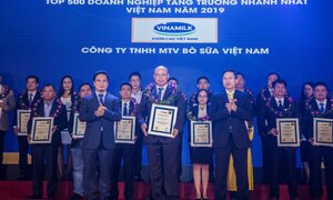 Công ty Bò sữa Việt Nam thuộc Vinamilk lọp Top tăng trưởng nhanh nhất Việt Nam