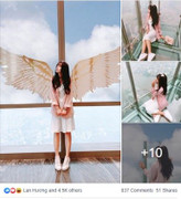 Trào lưu khoe dáng trên mây gây sốt cộng đồng mạng