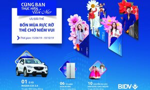 Cùng thẻ BIDV Giải nhiệt mùa hè