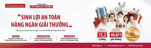 Chương trình khuyến mãi của Agribank: 40.000 giải thưởng hấp dẫn đang chờ đón khách hàng