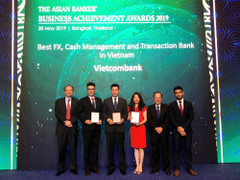 Vietcombank nhận ba giải thưởng quan trọng từ The Asian Banker