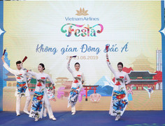 Cận cảnh không gian Đông Bắc Á tại Vietnam Airlines Festa tháng 6
