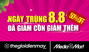 Siêu thị điện máy khuyến mại khủng dịp Ngày trùng 8/8
