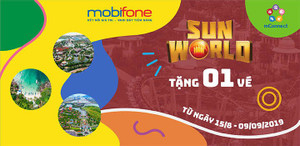 Khách hàng MobiFone nhận voucher vui chơi tại SunWorld với mConnect