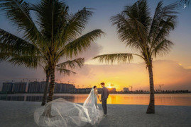Bãi biển Vinhomes Ocean Park: Địa điểm chụp ảnh cưới 'chất lừ' của các cặp đôi Hà Thành
