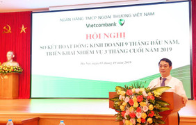 9 tháng đầu năm, lợi nhuận Vietcombank đạt 17.250 tỷ đồng