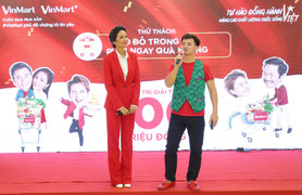 Hoa hậu H’Hen Niê 'đọ' chiều cao cùng Xuân Bắc