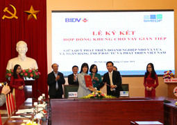 BIDV - Ngân hàng đầu tiên triển khai cho vay gián tiếp nguồn quỹ PTDNNVV Việt Nam