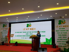Cục An toàn thực phẩm tổ chức Lễ kỷ niệm 20 năm thành lập và đón nhận Huân chương Lao động hạng Nhất