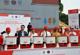 Tổ chức Mít tinh ngày Thế giới rửa tay với xà phòng với chủ đề 'Rửa tay với xà phòng – Cùng hành động vì sức khỏe Việt Nam'