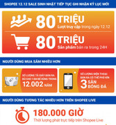Hơn 80 triệu sản phẩm bán ra từ sự kiện mua sắm Shopee 12/12 sale sinh nhật.