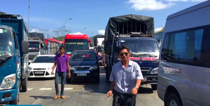 Tài xế quá khích đòi đánh nhân viên, BOT Ninh Lộc liên tục xả trạm