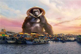 Chết cười với loạt ảnh chế 'mang Kong đi khắp Việt Nam'