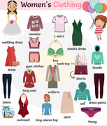 Từ vựng tiếng Anh về trang phục của phụ nữ