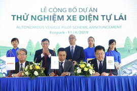 Yamaha, FPT, Ecopark hợp tác chạy thử xe điện tự lái