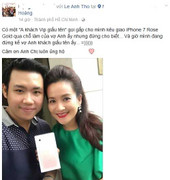 Á hậu Huyền My, vợ Bình Minh khoe iPhone 7 mới tậu