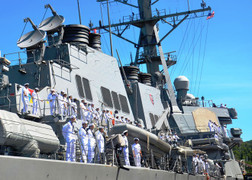 Tàu chiến Mỹ đến Đà Nẵng diễn tập tìm kiếm cứu nạn