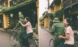 Ảnh cưới tái hiện tình yêu 'Ông bà anh' của đôi trẻ Đà Nẵng