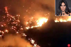 Kim 'siêu vòng 3' phải vội vã sơ tán nhà vì bị đám cháy lớn quét qua