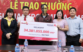 Một nông dân Cần Thơ trúng độc đắc trên 34 tỷ đồng