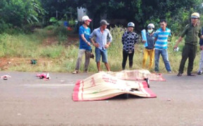 Đôi nam nữ chết thảm dưới bánh xe tải ở Đồng Nai