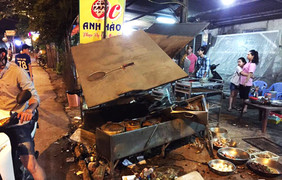 Tông sập quán ốc, tài xế lớn tiếng thách thức 'gia đình làm lớn nên không sợ'