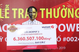 Nam thanh niên trúng tiền tỷ trong lần thứ 2 mua vé số Vietlott