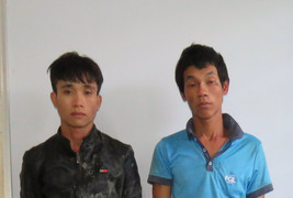 Bắt 2 kẻ chém người, cướp xe máy lúc rạng sáng ở Đồng Tháp