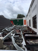 Hội trường ủy ban thị trấn đổ sập sau 8 tháng khánh thành