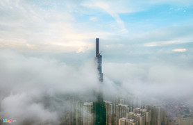 Thót tim xem cảnh thi công trên đỉnh tòa nhà cao nhất Việt Nam