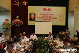 Ra mắt sách ‘Tổng Bí thư, Chủ tịch nước Nguyễn Phú Trọng với tình cảm của nhân dân trong nước và bạn bè quốc tế’