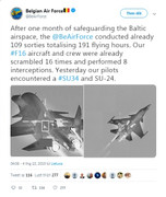 NATO công bố hình ảnh ngăn chặn máy bay siêu thanh Su-34 và Su-24 của Nga