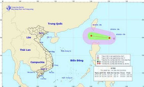Áp thấp nhiệt đới xuất hiện gần Biển Đông