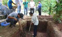 Phát hiện dấu vết cung điện vua Quang Trung