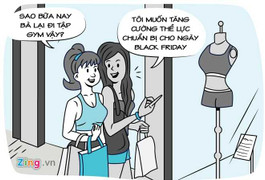 Hí họa về ngày hội giảm giá Black Friday