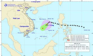 Bão số 10 đã suy yếu thành áp thấp nhiệt đới
