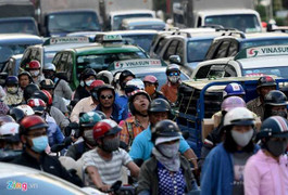 Sài Gòn lại kẹt xe kinh hoàng ngày cận Tết