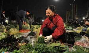 Sau Tết rau xanh 'rẻ như cho', thịt gà ít người mua