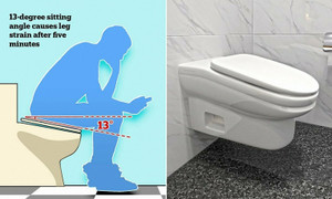 Nhà vệ sinh có bệ ngồi với góc nghiêng 13 độ giúp nâng cao năng suất lao động?
