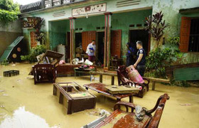 Những hình ảnh khủng khiếp về mưa lũ ở Lào Cai