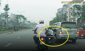 Thượng tá Công an đề nghị điều tra, truy tìm tài xế vô đạo đức tông ngã cô gái rồi bỏ chạy