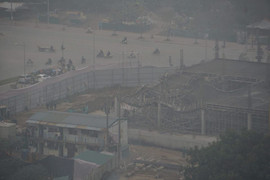 Sập giàn giáo công trình xây dựng, 6 người thương vong ở Hà Nội