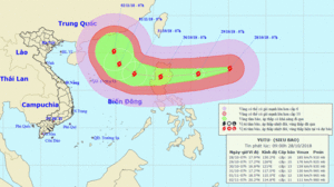 Siêu bão Yutu mạnh cấp 16 xuất hiện gần Biển Đông